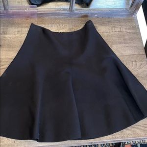 Whistles Fit Flare Skirt Black Skater Stretchy